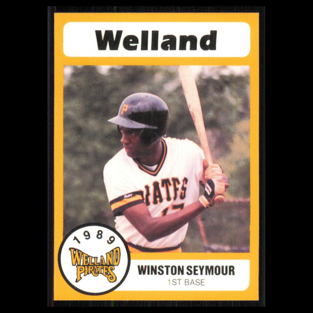 Winston Seymour #21 1989 Bill Pucko Welland Pirates Baseball Card MLB NM