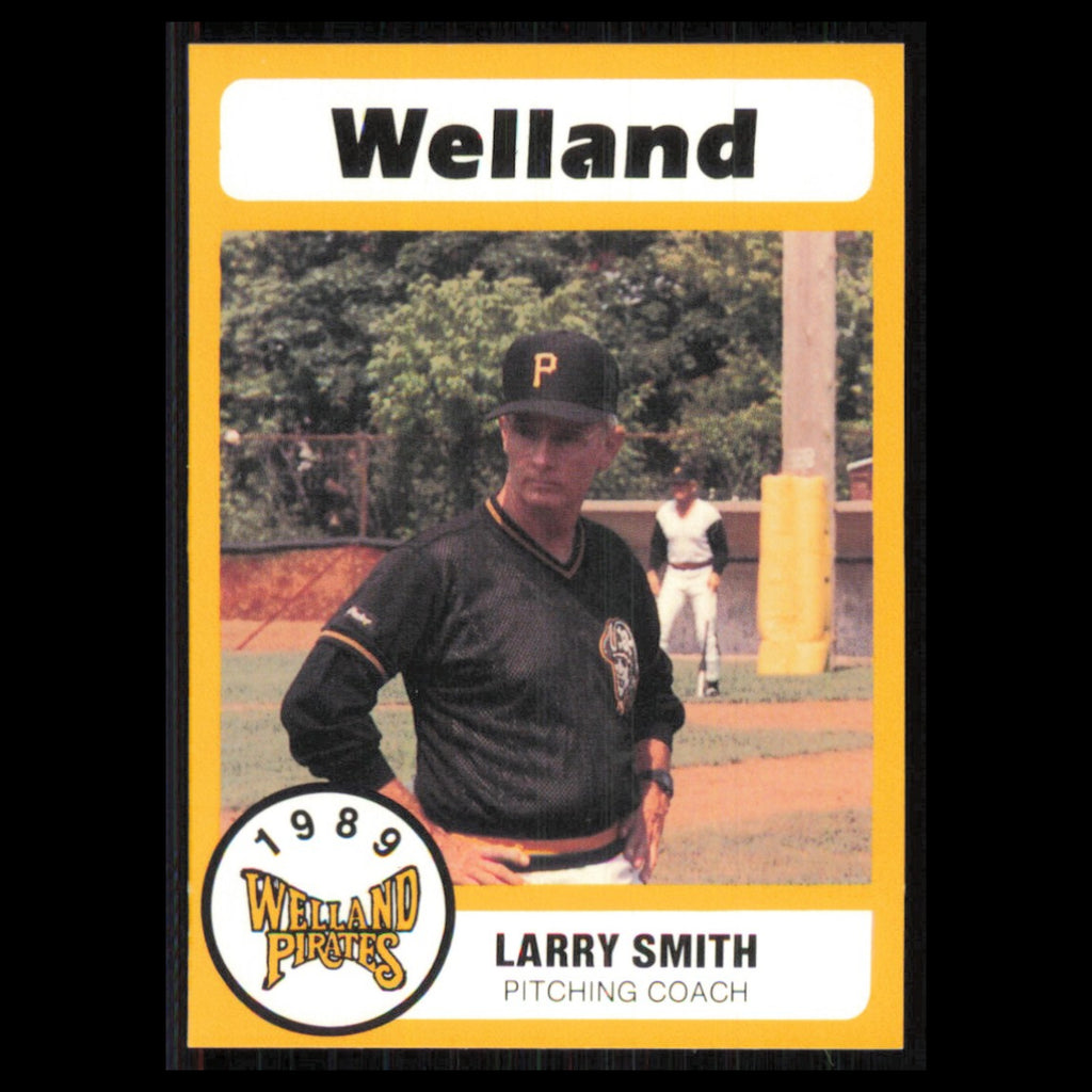 Larry Smith #31 1989 Bill Pucko Welland Pirates Baseball Card MLB NM