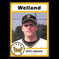 Scott Arvesen #2 1989 Bill Pucko Welland Pirates Baseball Card MLB NM