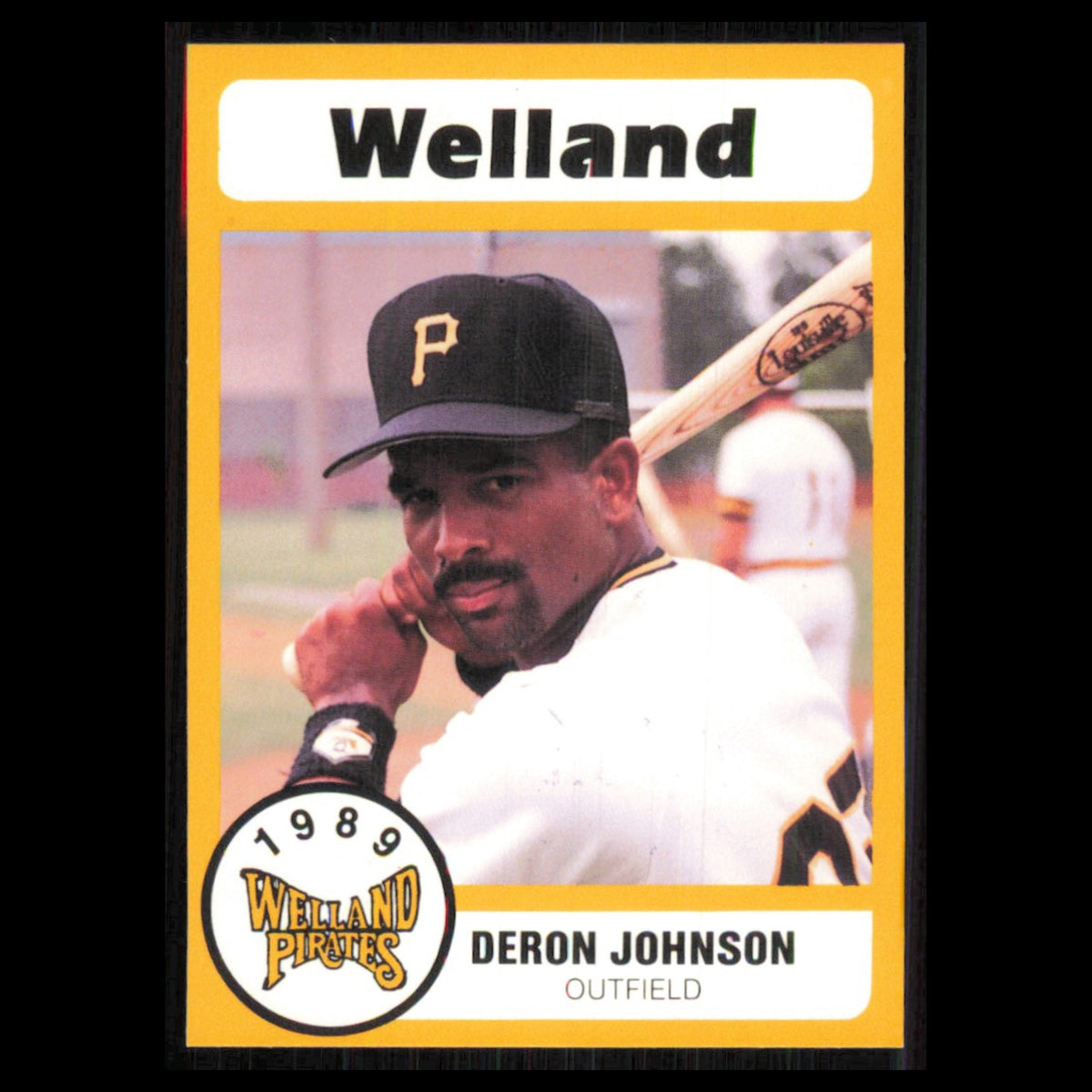 Deron Johnson #14 1989 Bill Pucko Welland Pirates Baseball Card MLB NM