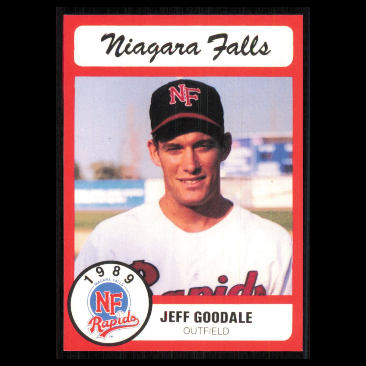 Jeff Goodale #9 1989 Bill Pucko Niagara Falls Rapids Baseball Card MLB NM