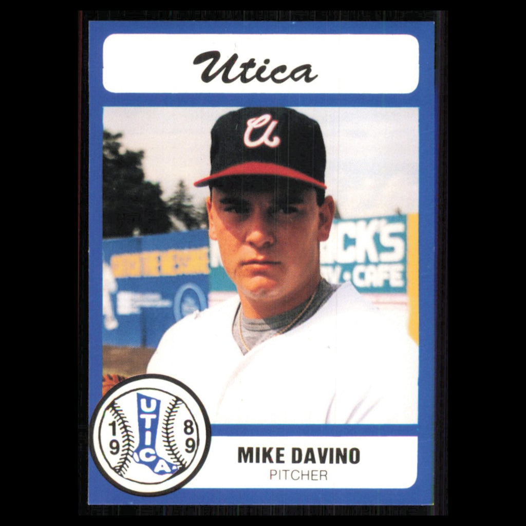 Mike Davino #5 1989 Bill Pucko Utica Blue Sox Baseball Card MLB NM