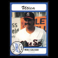 Mike Galvan #8 1989 Bill Pucko Utica Blue Sox Baseball Card MLB NM