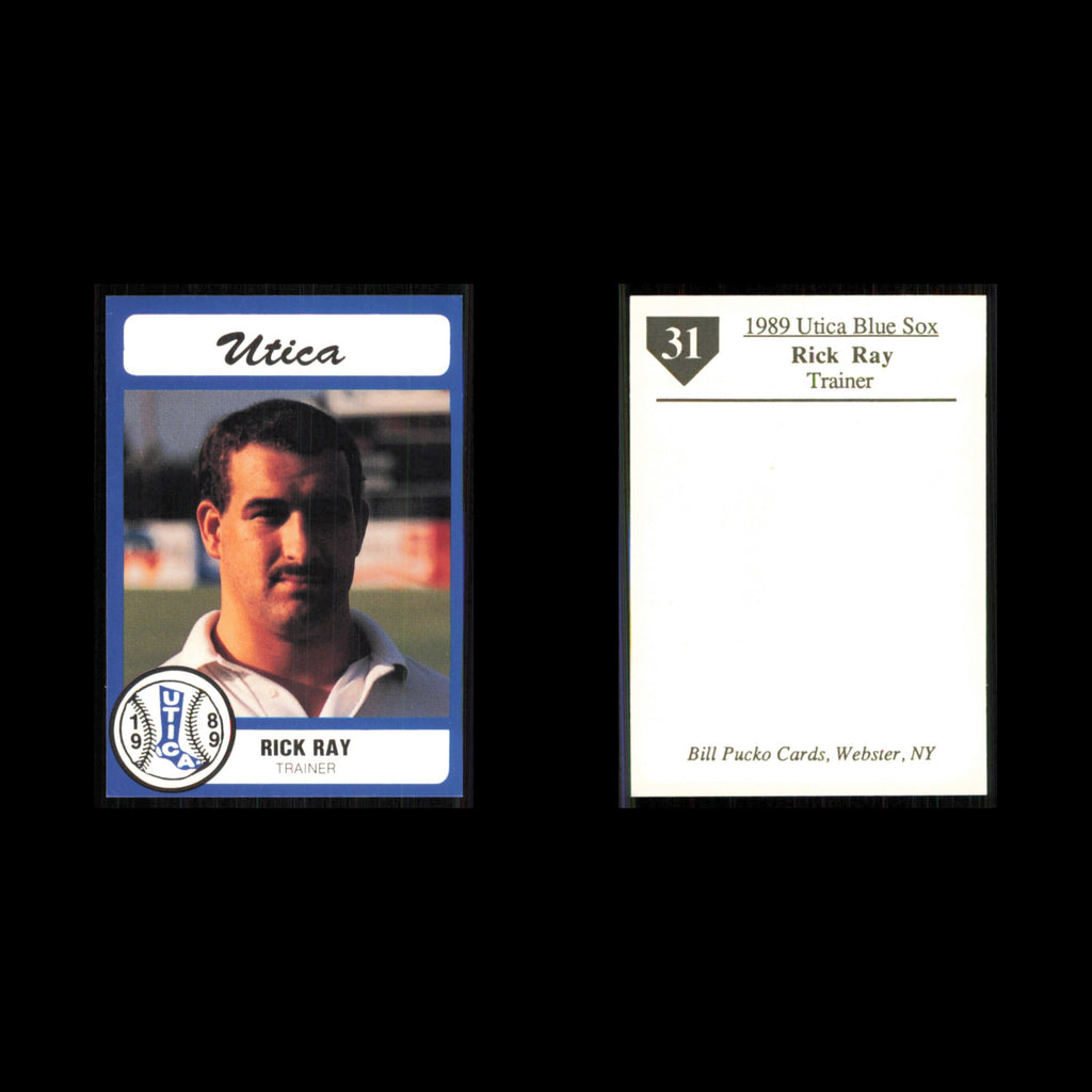 Rick Ray #31 1989 Bill Pucko Utica Blue Sox Baseball Card MLB NM