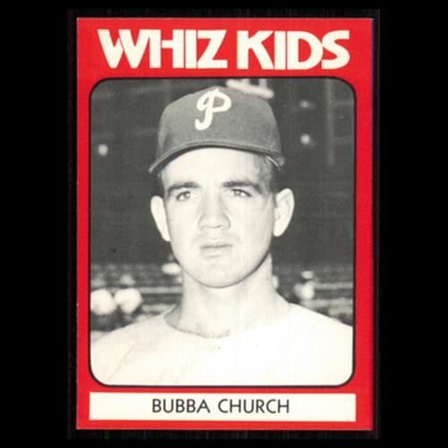 Bubba Church #11 1980 TCMA 1950 Philadelphia Phillies Whiz Kids Baseball Card NM