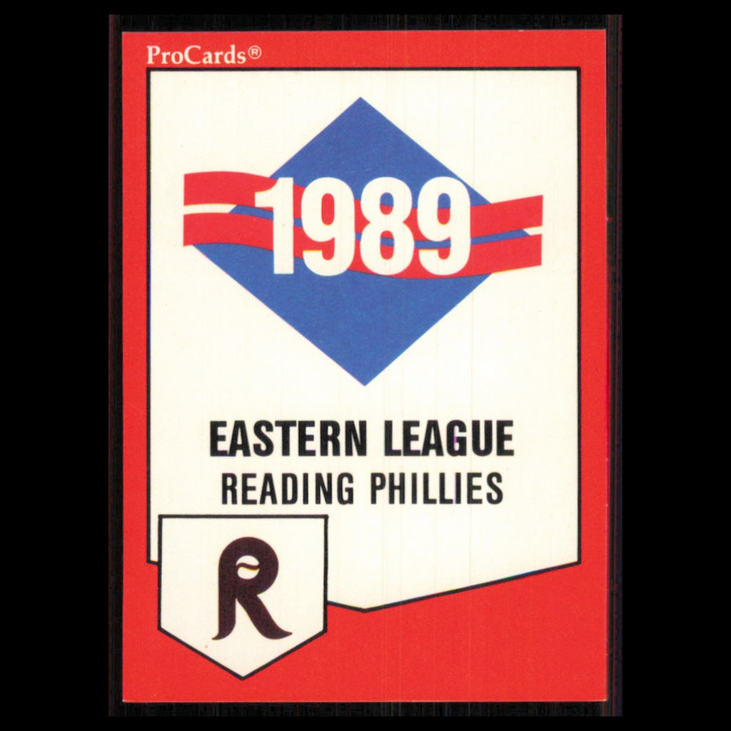 Checklist #650 1989 ProCards Minor League Team Card Reading Phillies Baseball NM