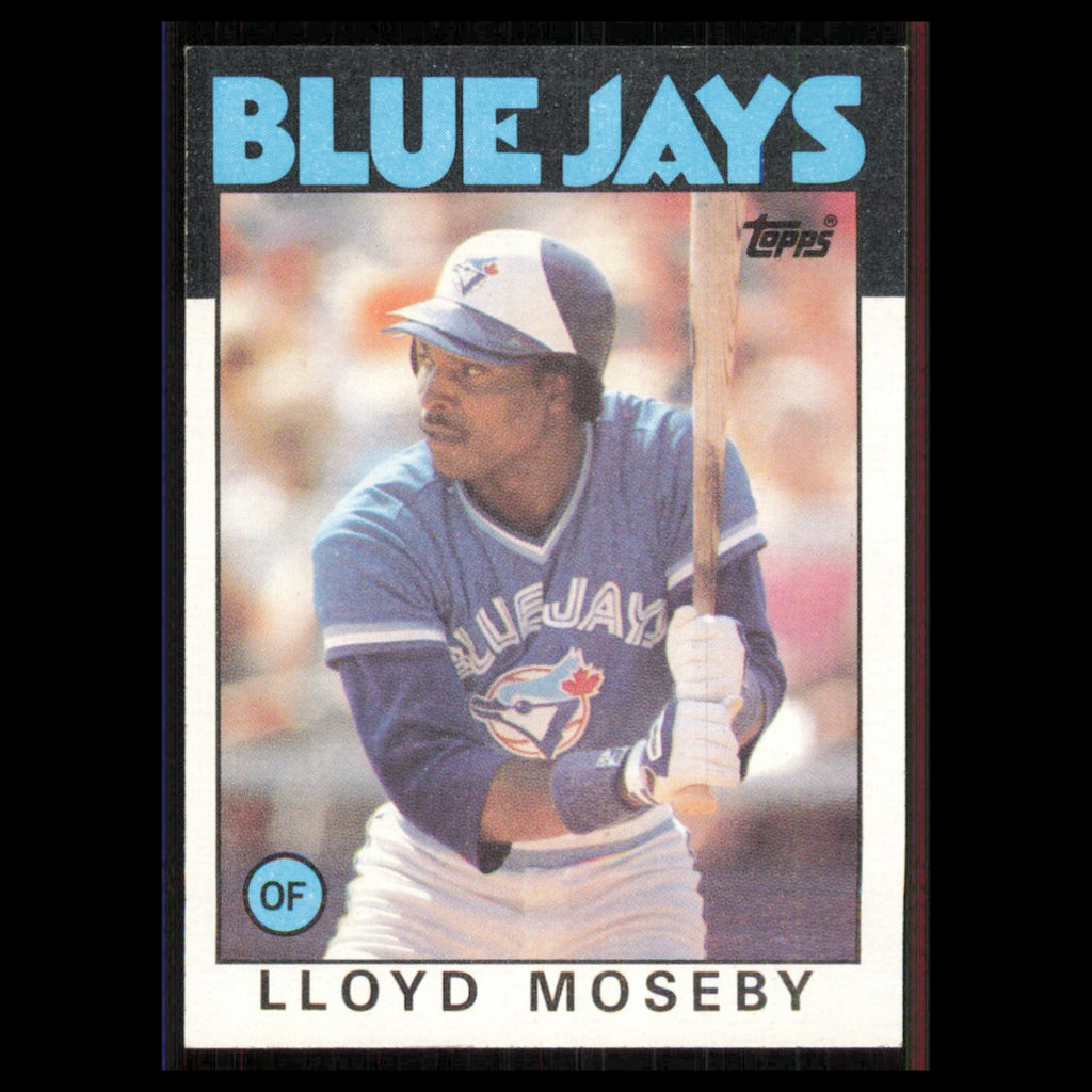 Lloyd Moseby #360 1986 Topps Toronto Blue Jays Baseball Card MLB NM