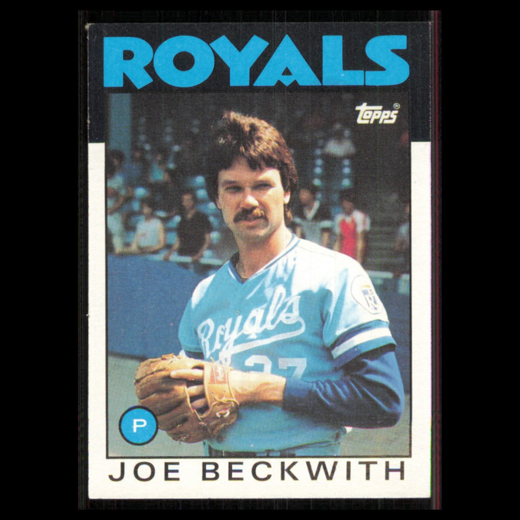 Joe Beckwith #562 1986 Topps Kansas City Royals Baseball Card MLB NM