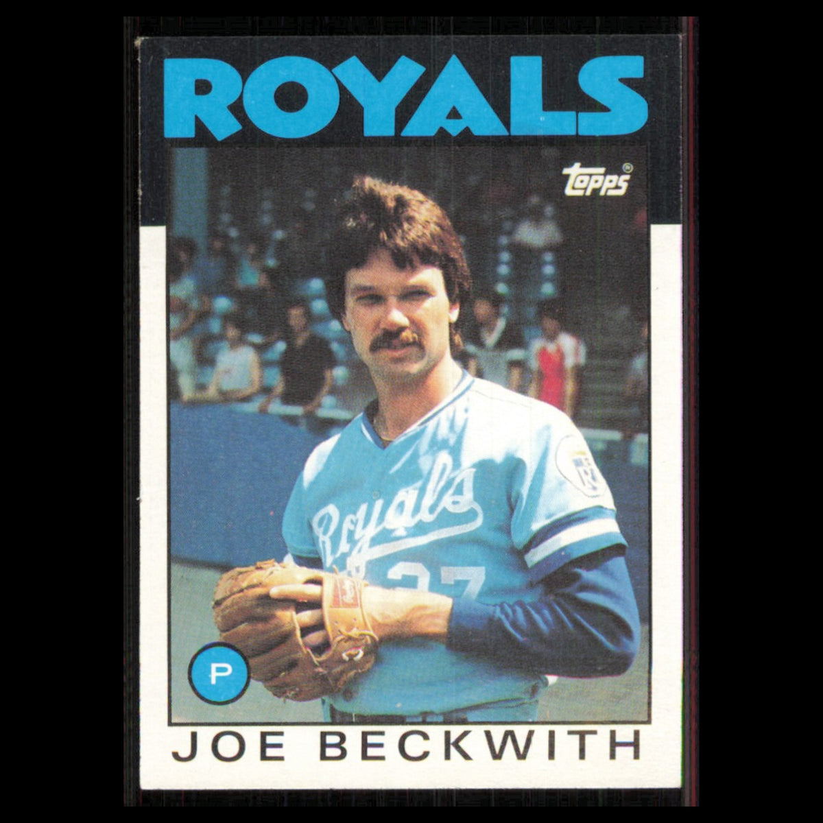 Joe Beckwith #562 1986 Topps Kansas City Royals Baseball Card MLB NM
