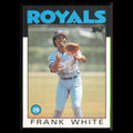 Frank White #215 1986 Topps Kansas City Royals Baseball Card MLB NM