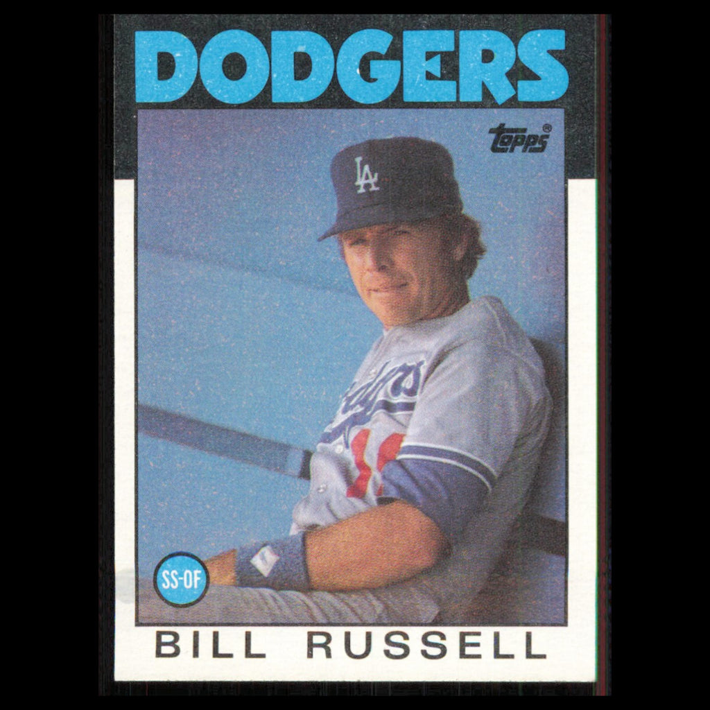 Bill Russell #506 1986 Topps Los Angeles Dodgers Baseball Card MLB NM