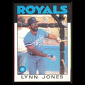 Lynn Jones #671 1986 Topps Kansas City Royals Baseball Card MLB NM