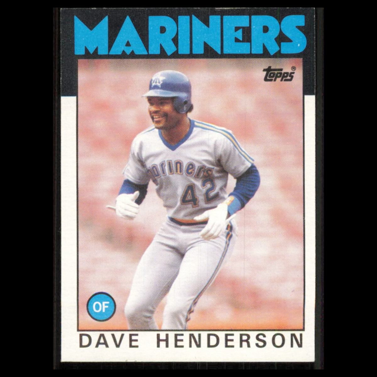 Dave Henderson #221 1986 Topps Seattle Mariners Baseball Card MLB NM