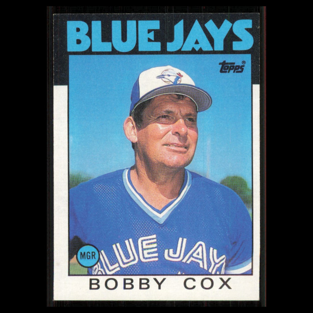 Bobby Cox #471 1986 Topps Toronto Blue Jays Baseball Card MLB NM