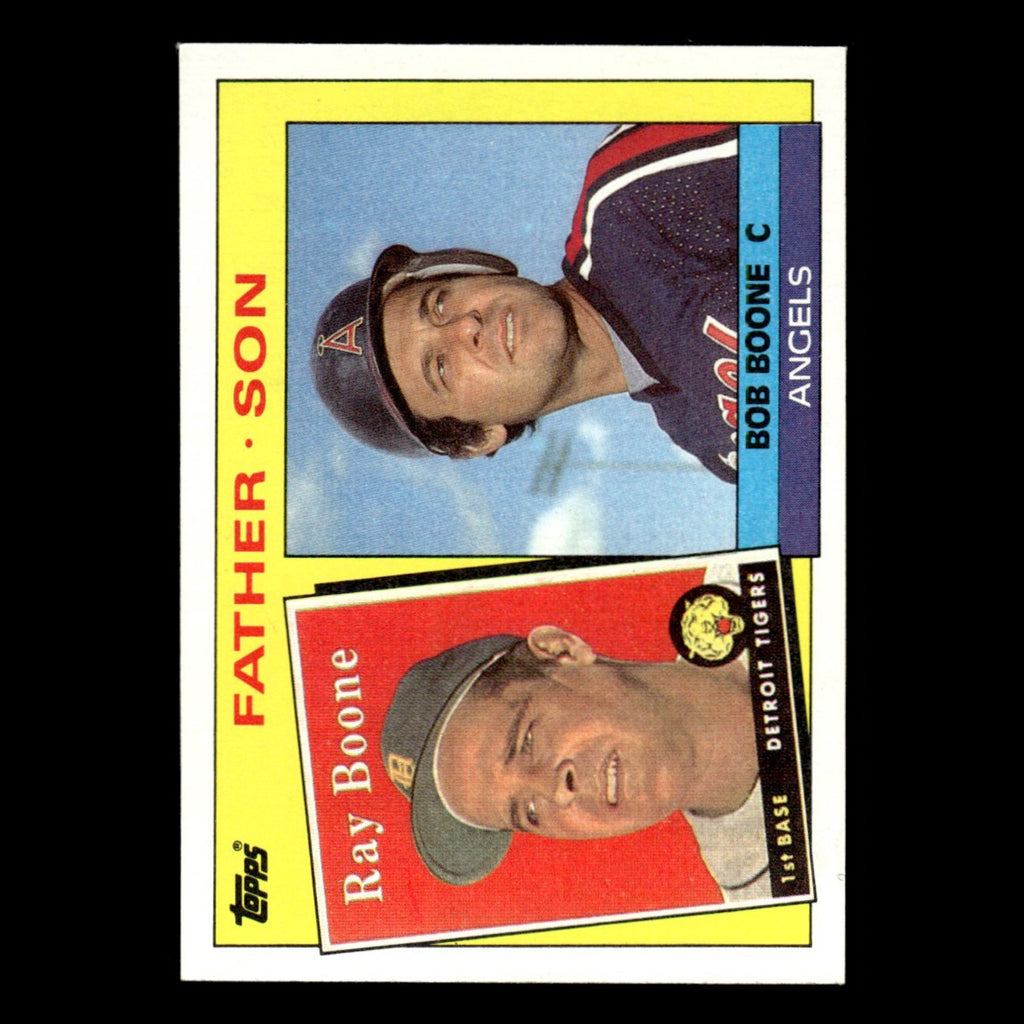 Ray Boone/Bob Boone #133 1985 Topps Detroit Tigers/California Angels Baseball NM