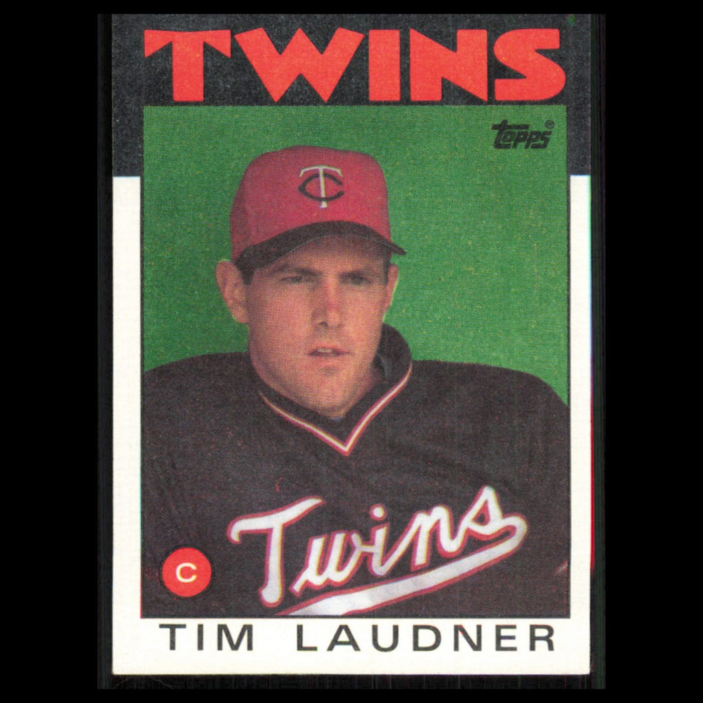 Tim Laudner #184 1986 Topps Minnesota Twins Baseball Card MLB NM