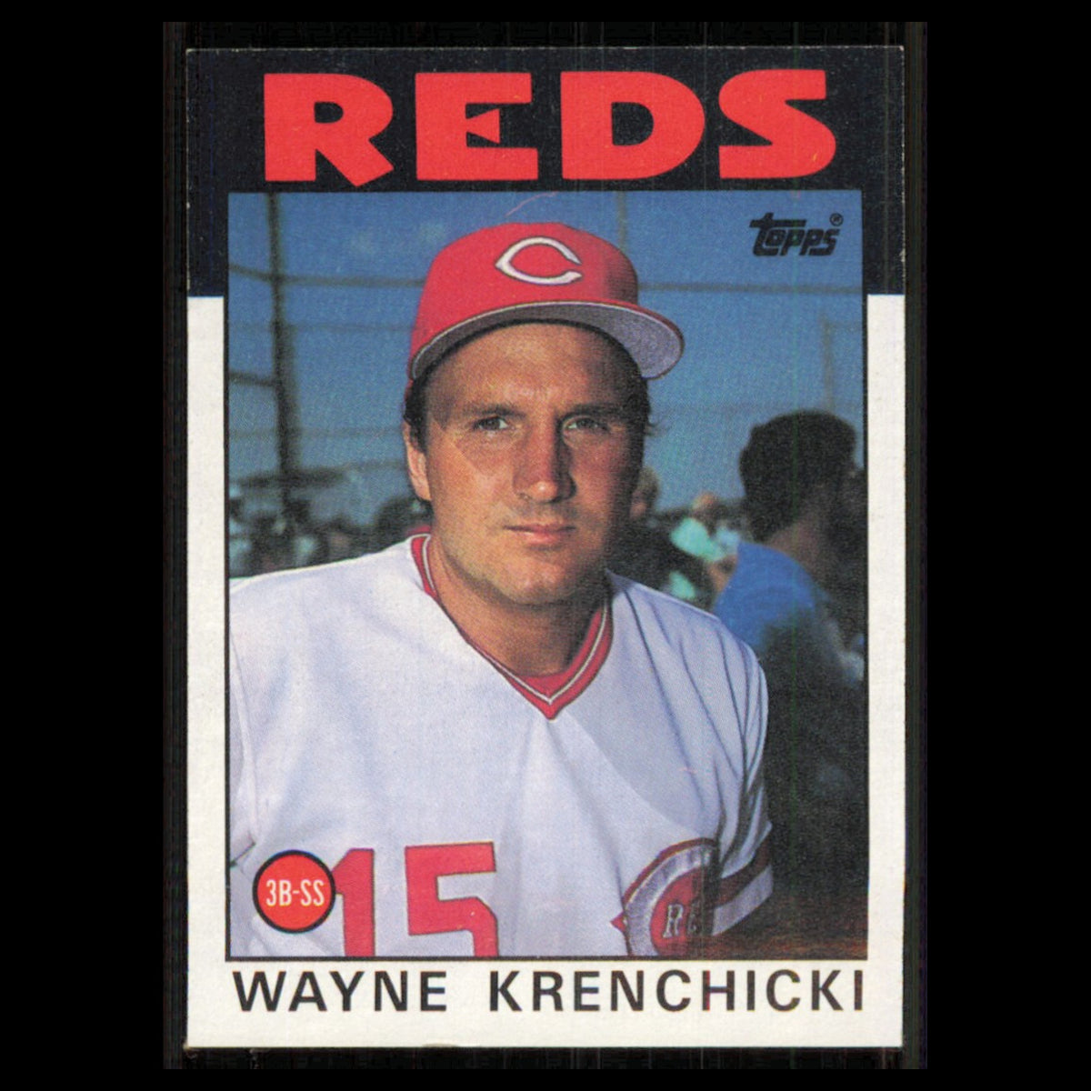 Wayne Krenchicki #777 1986 Topps Cincinnati Reds Baseball Card MLB NM