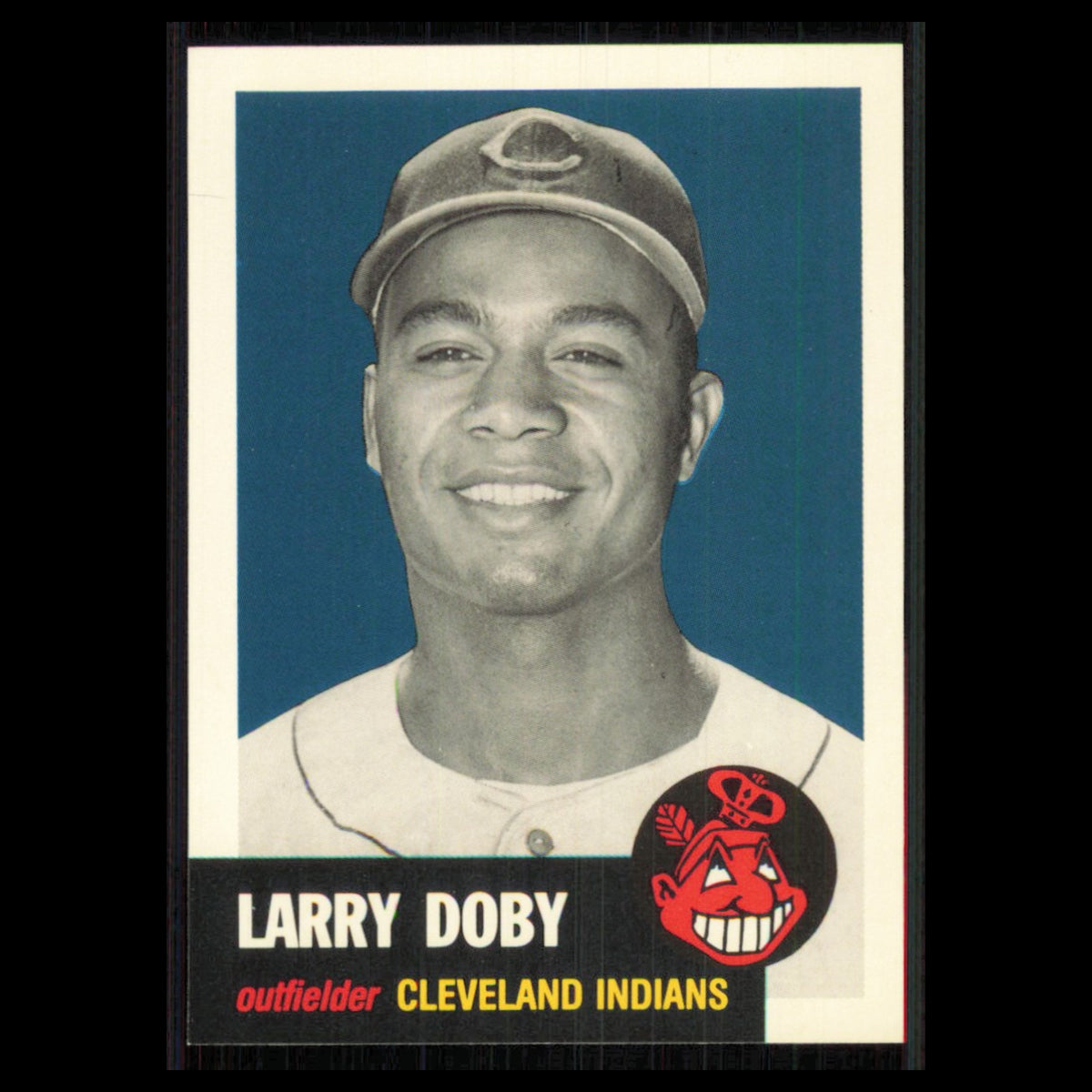 Larry Doby #333 1991 Topps Archives 1953 Cleveland Indians Baseball Card MLB NM