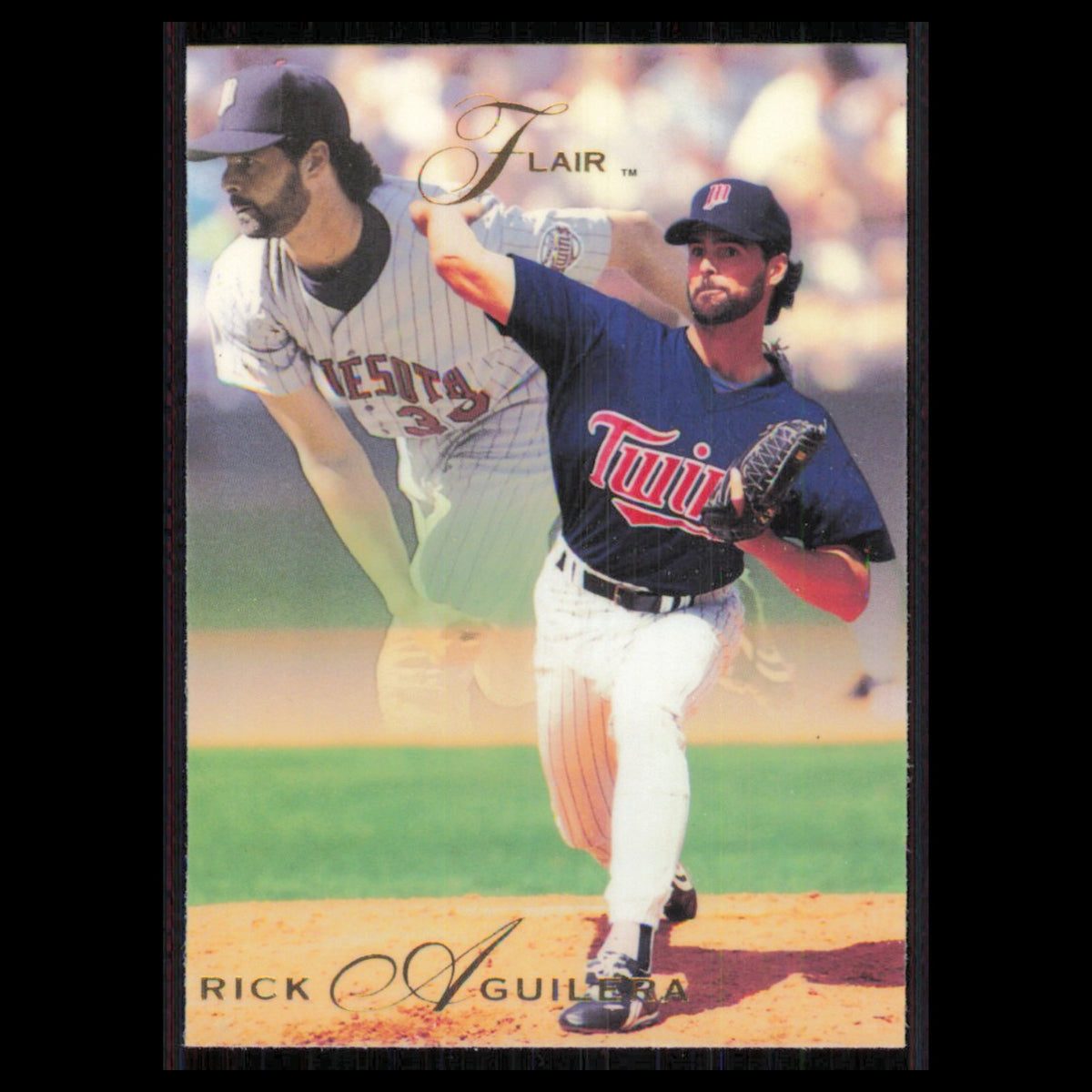 Rick Aguilera #233 1993 Flair Minnesota Twins Baseball Card MLB NM