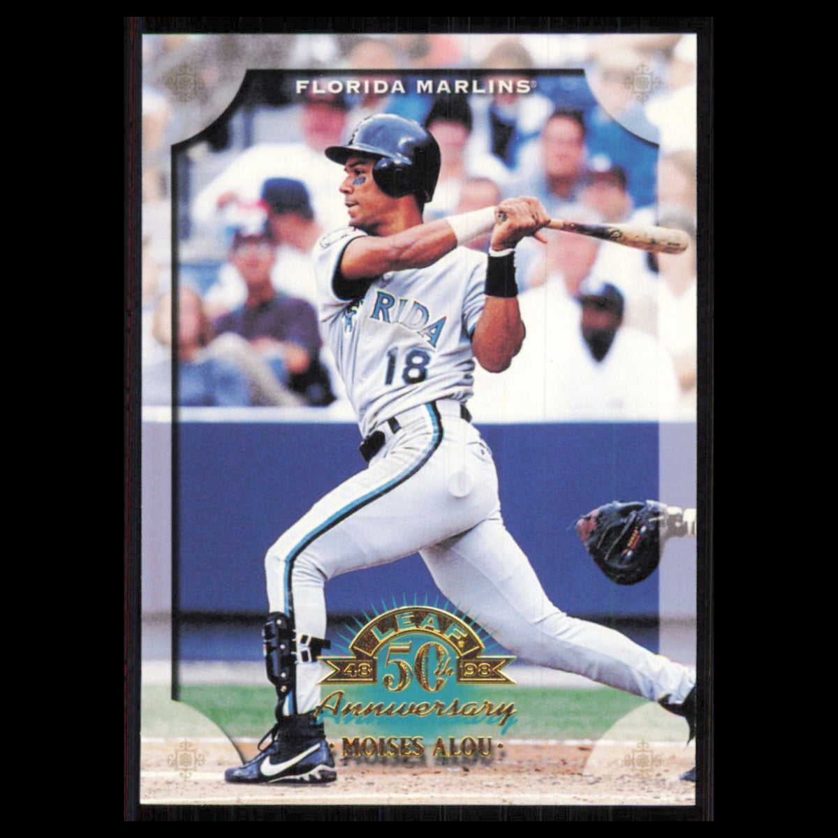 Moises Alou #50 1998 Leaf Florida Marlins Baseball Card MLB NM