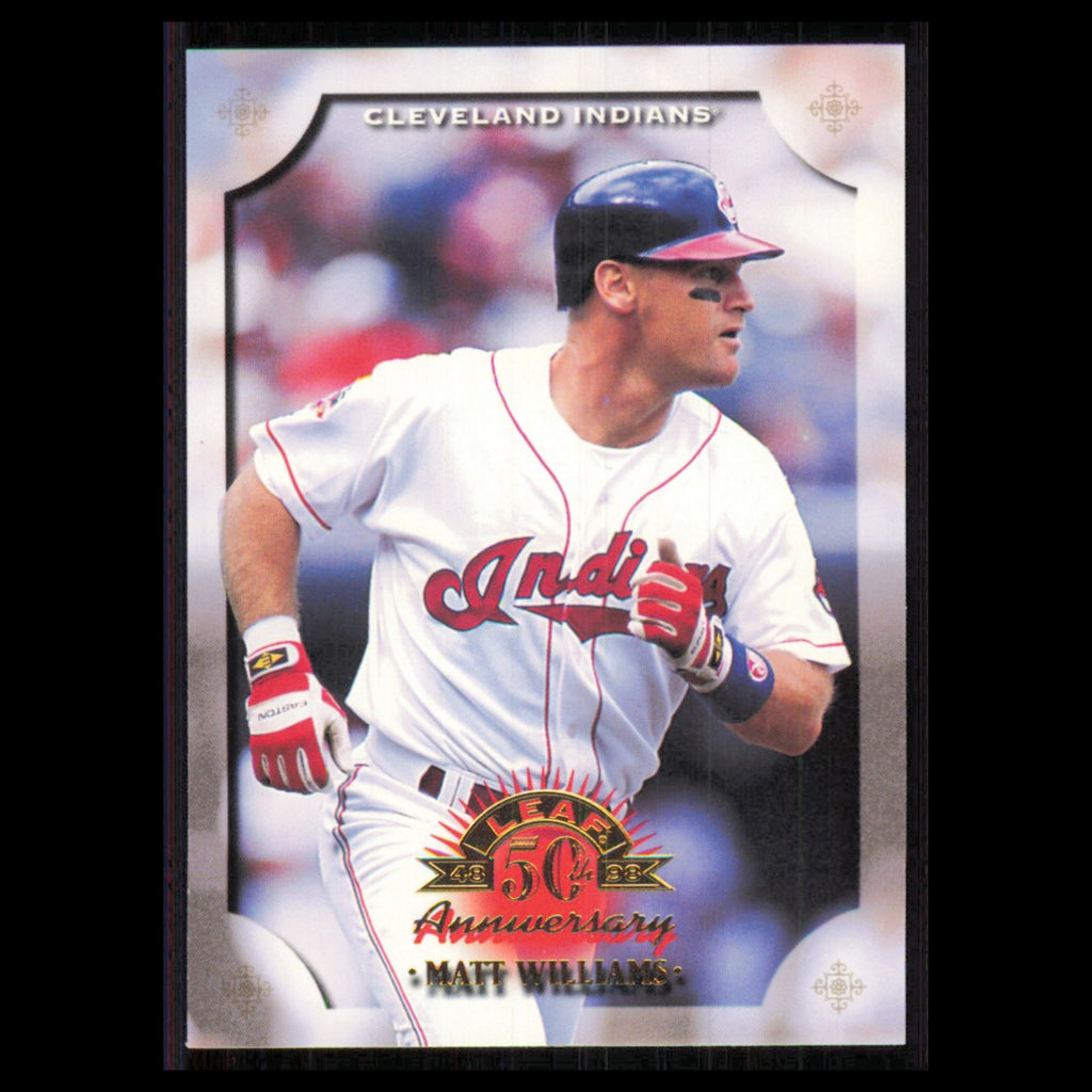 Matt Williams #18 1998 Leaf Cleveland Indians Baseball Card MLB NM
