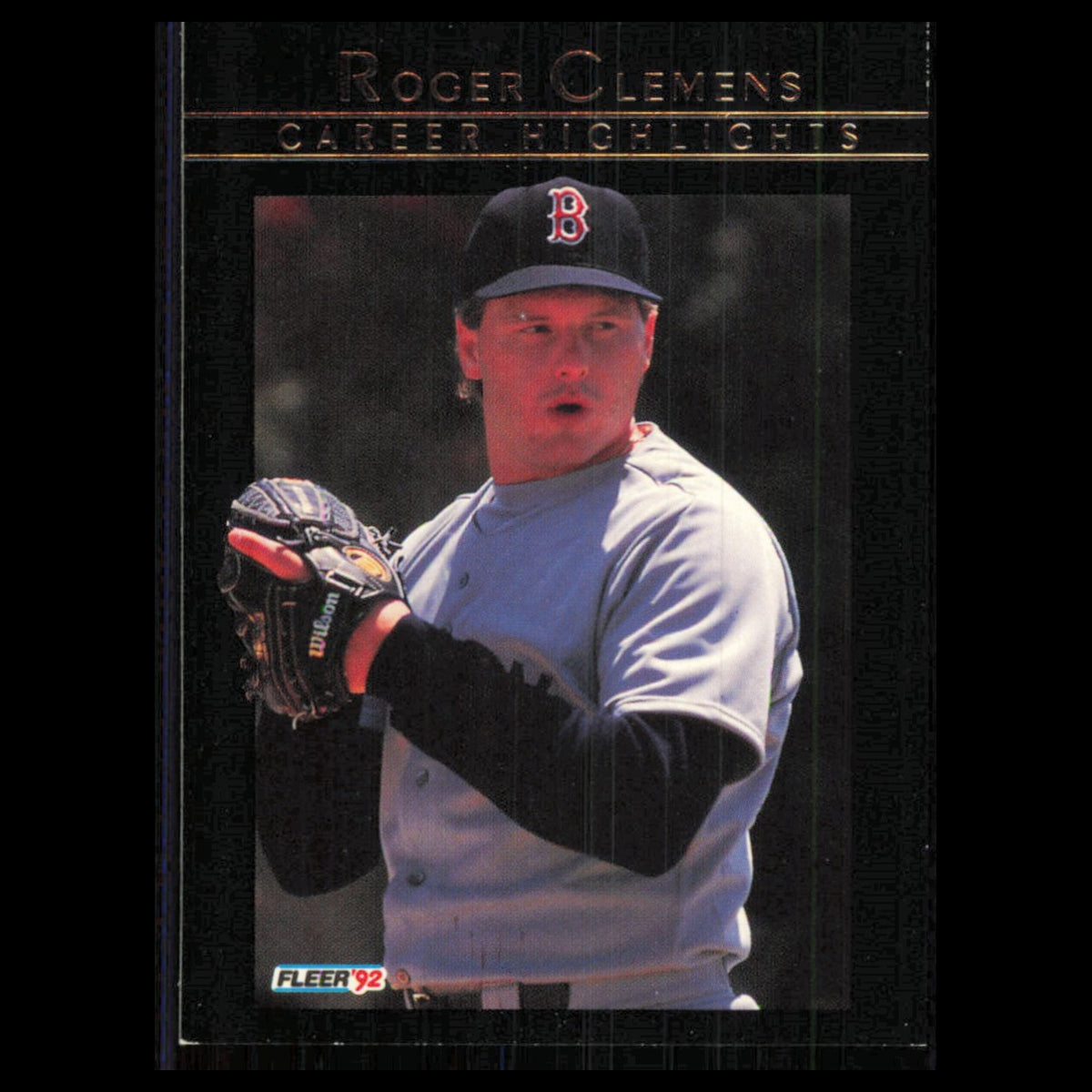 Roger Clemens #13 1992 Fleer Boston Red Sox Baseball Card MLB NM