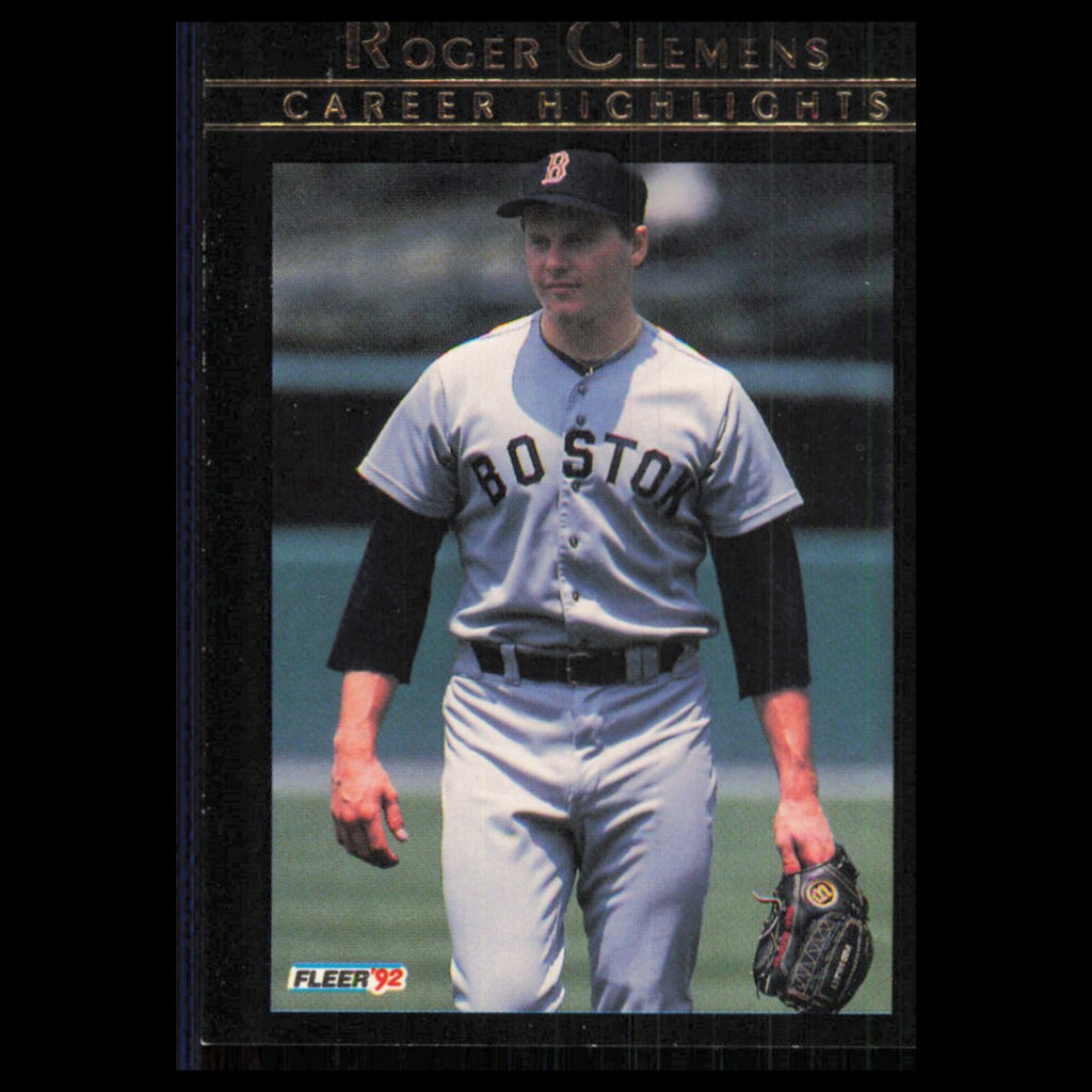 Roger Clemens #1 1992 Fleer Boston Red Sox Baseball Card MLB NM