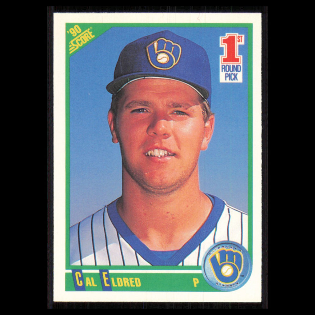 Cal Eldred Rookie #669 1990 Score Milwaukee Brewers Baseball Card MLB NM
