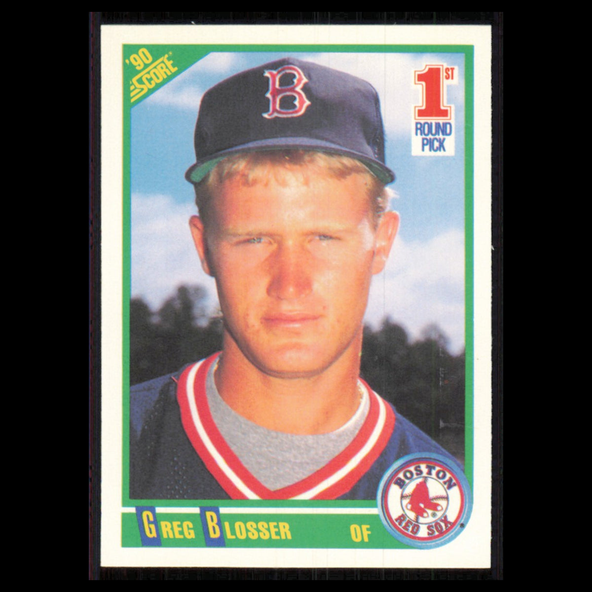 Greg Blosser Rookie #681 1990 Score Boston Red Sox Baseball Card MLB NM
