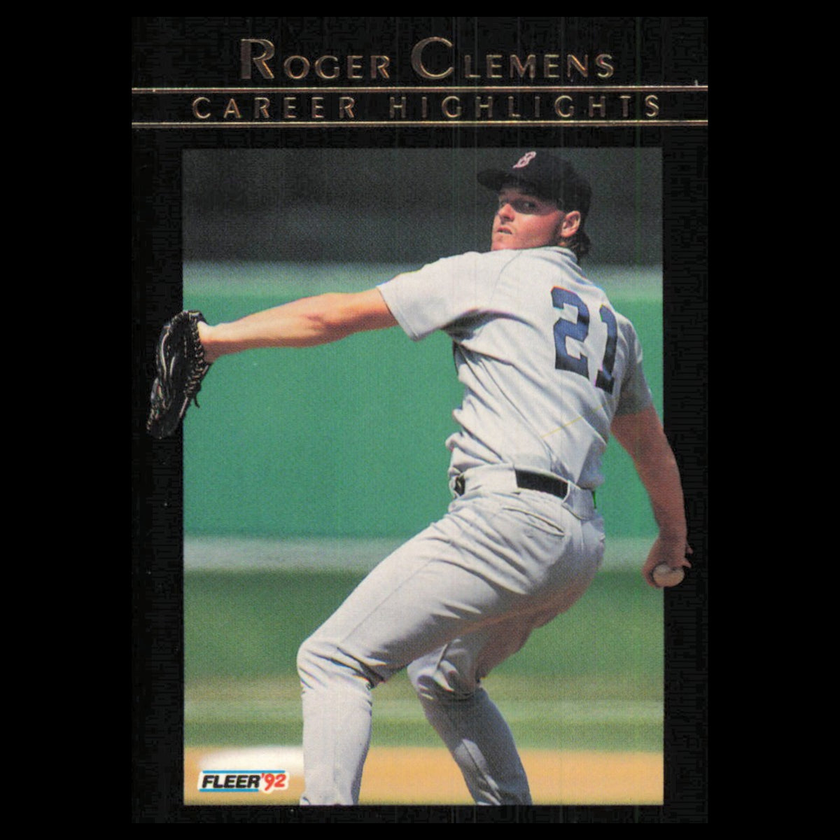 Roger Clemens #4 1991 Fleer Boston Red Sox Baseball Card MLB NM