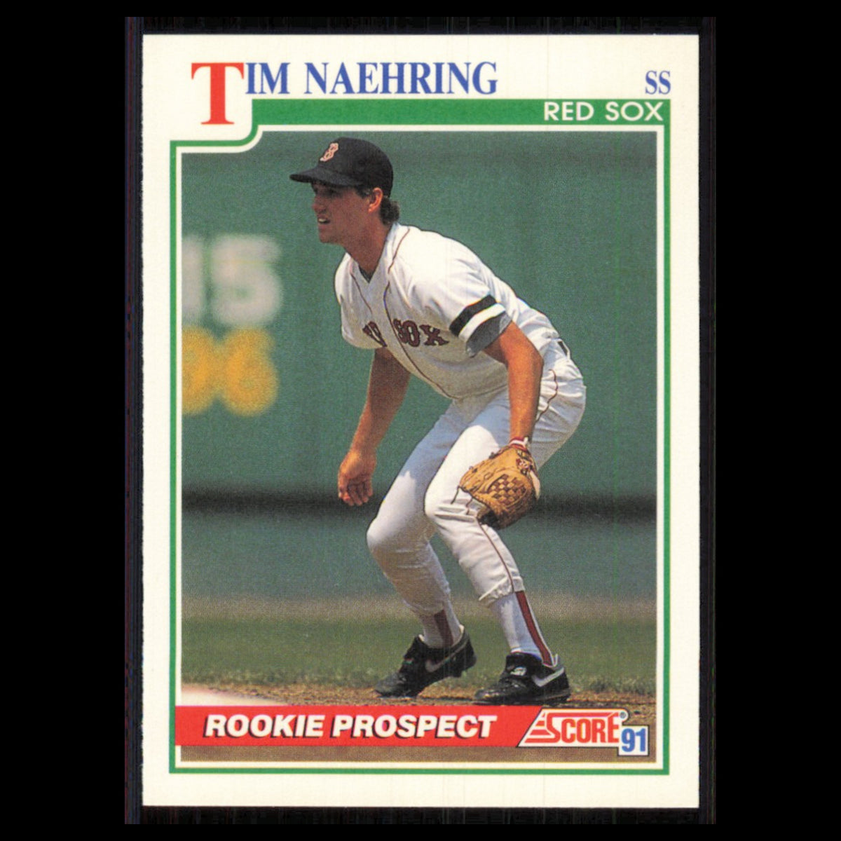 Tim Naehring Rookie #356 1991 Score Boston Red Sox Baseball Card MLB NM