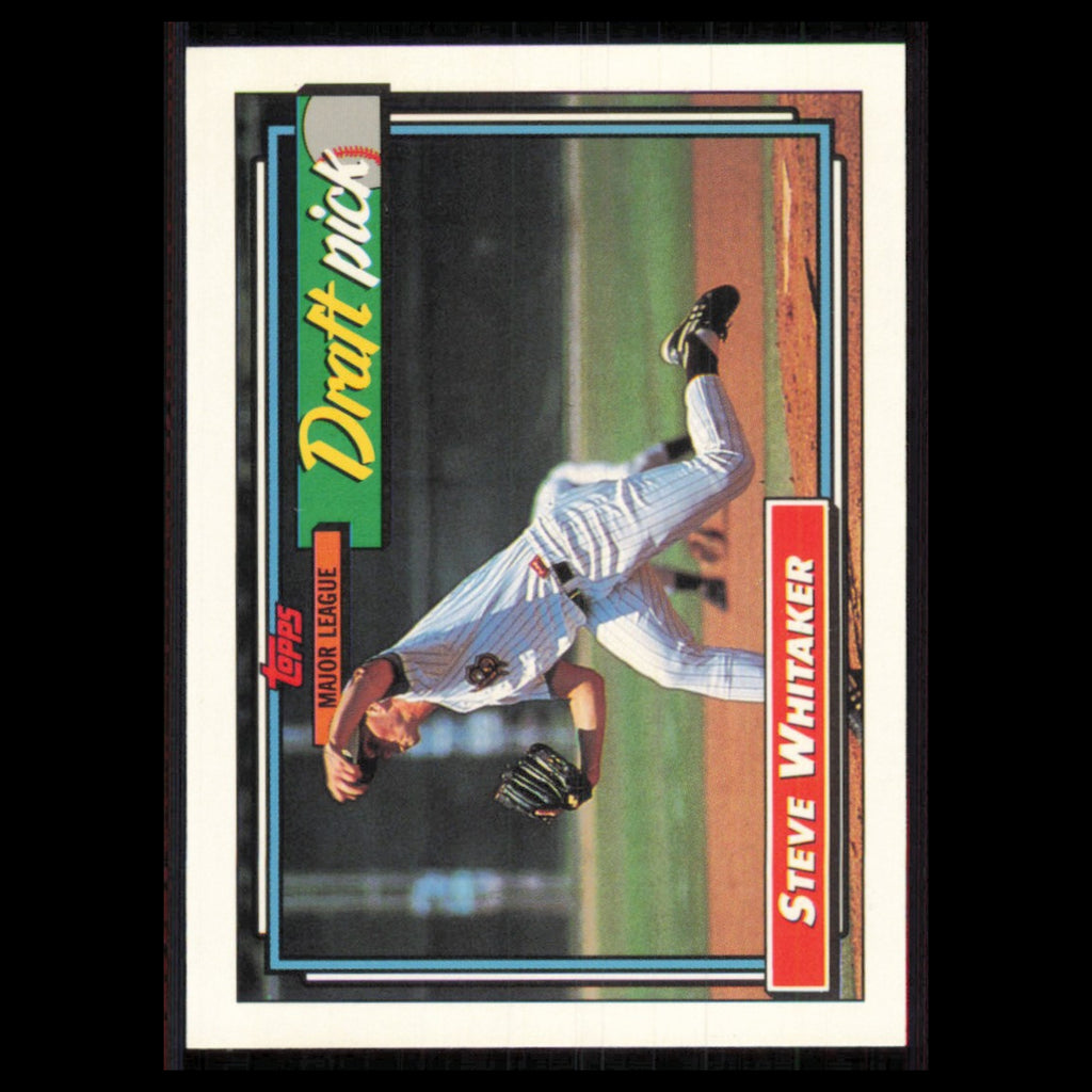 Steve Whitaker Rookie #369 1992 Topps San Francisco Giants Baseball Card MLB NM