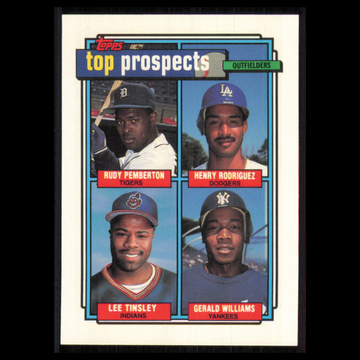 Rudy Pemberton/Henry Rodriguez/Lee Tinsley/Gerald Williams Rookie #656 1992 Card