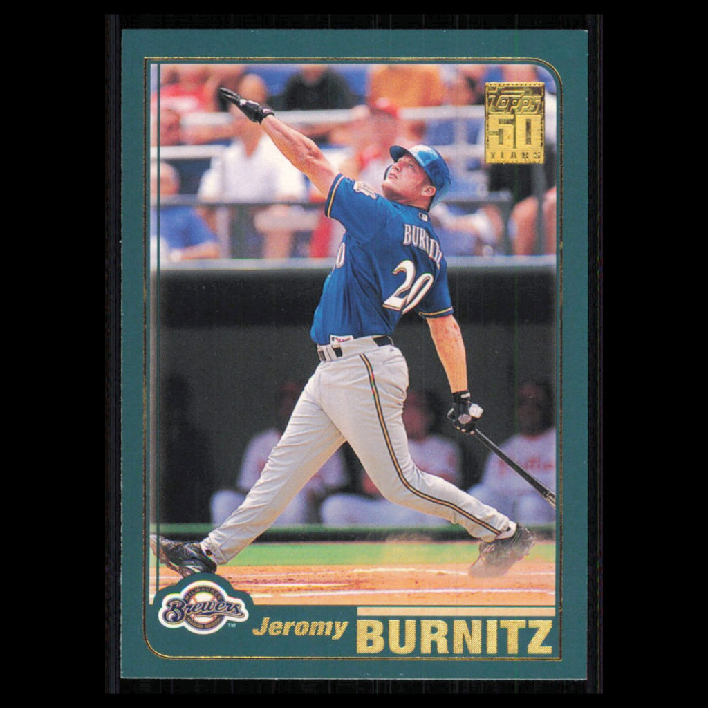 Jeromy Burnitz #443 2001 Topps Milwaukee Brewers Baseball Card MLB NM
