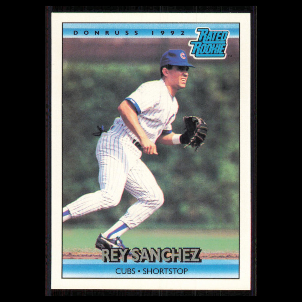 Rey Sanchez Rookie #412 1992 Donruss Chicago Cubs Baseball Card MLB NM