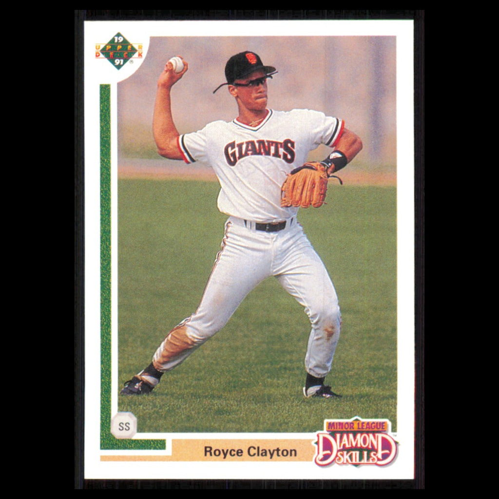 Royce Clayton Rookie #4F 1991 Upper Deck Final Edition San Francisco Giants Card