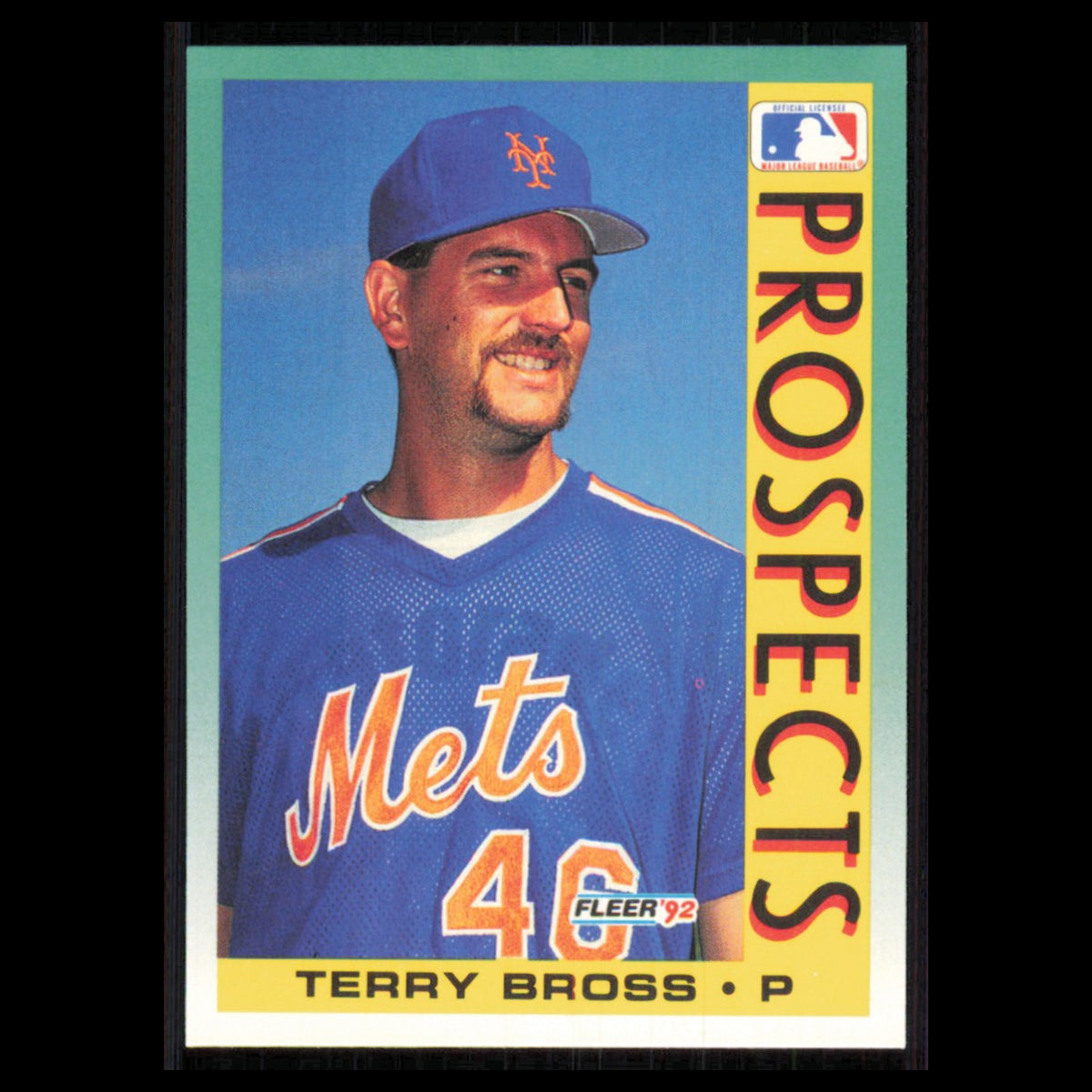 Terry Bross Rookie #653 1992 Fleer New York Mets Baseball Card MLB NM