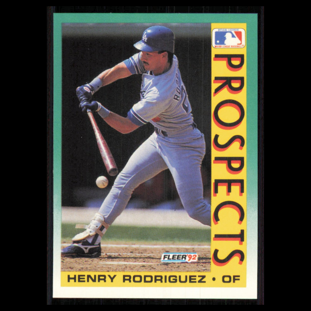 Henry Rodriguez Rookie #661 1992 Fleer Los Angeles Dodgers Baseball Card MLB NM