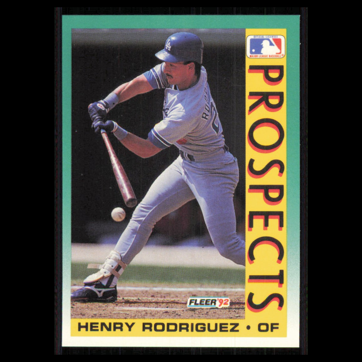 Henry Rodriguez Rookie #661 1992 Fleer Los Angeles Dodgers Baseball Card MLB NM
