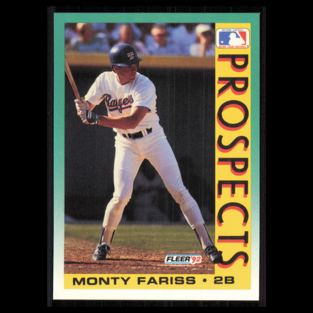 Monty Fariss Rookie #668 1992 Fleer Texas Rangers Baseball Card MLB NM