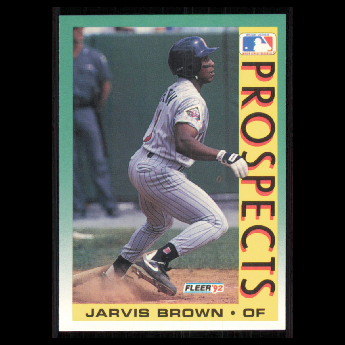 Jarvis Brown Rookie #669 1992 Fleer Minnesota Twins Baseball Card MLB NM