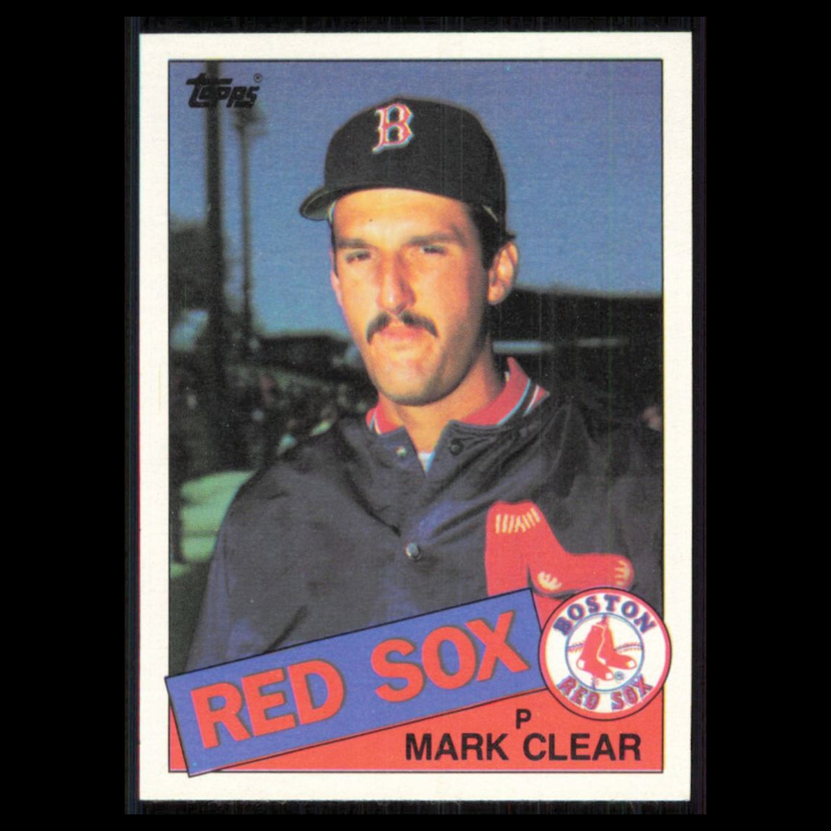 Mark Clear #207 1985 Topps Boston Red Sox Baseball Card MLB NM