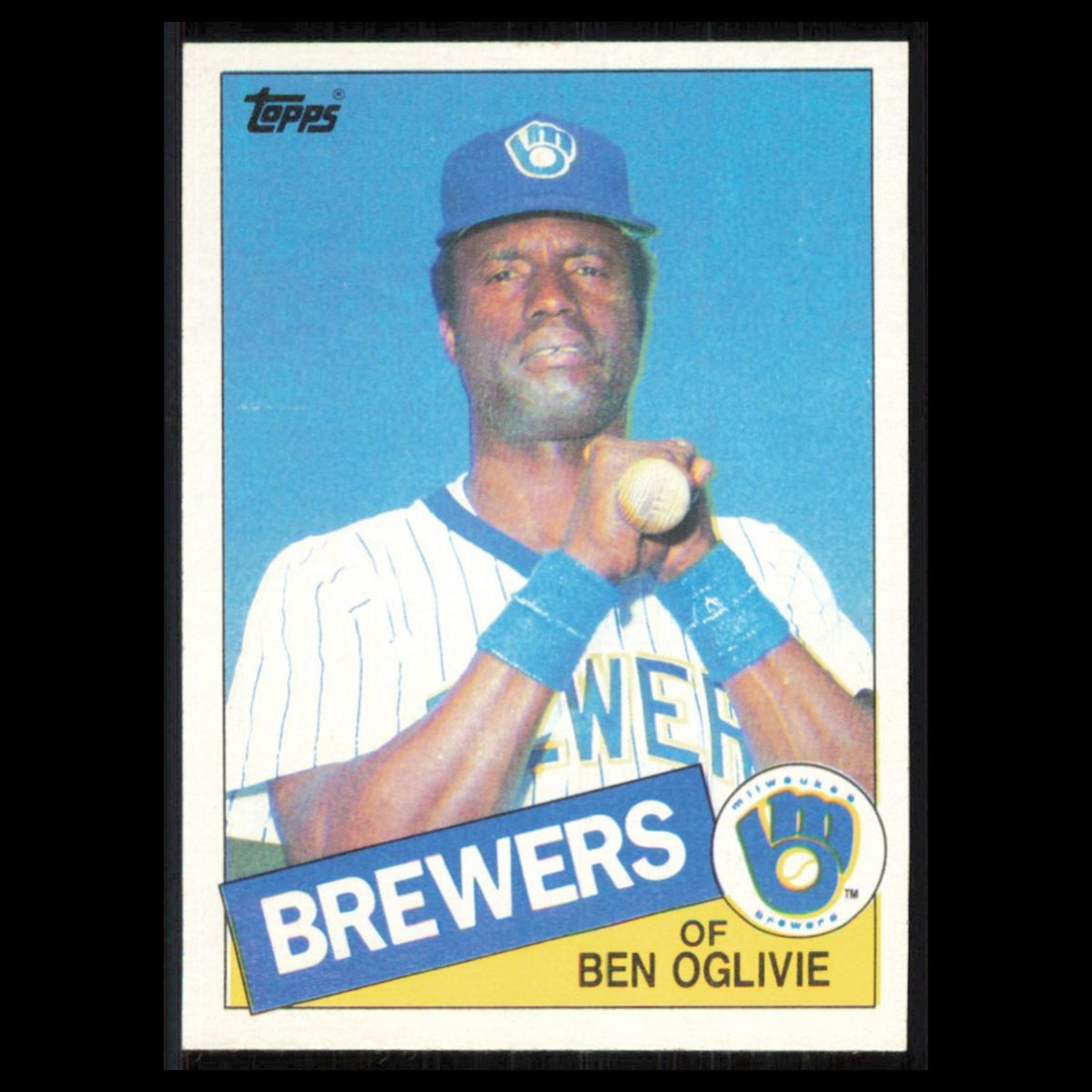 Ben Oglivie #681 1985 Topps Milwaukee Brewers Baseball Card MLB NM