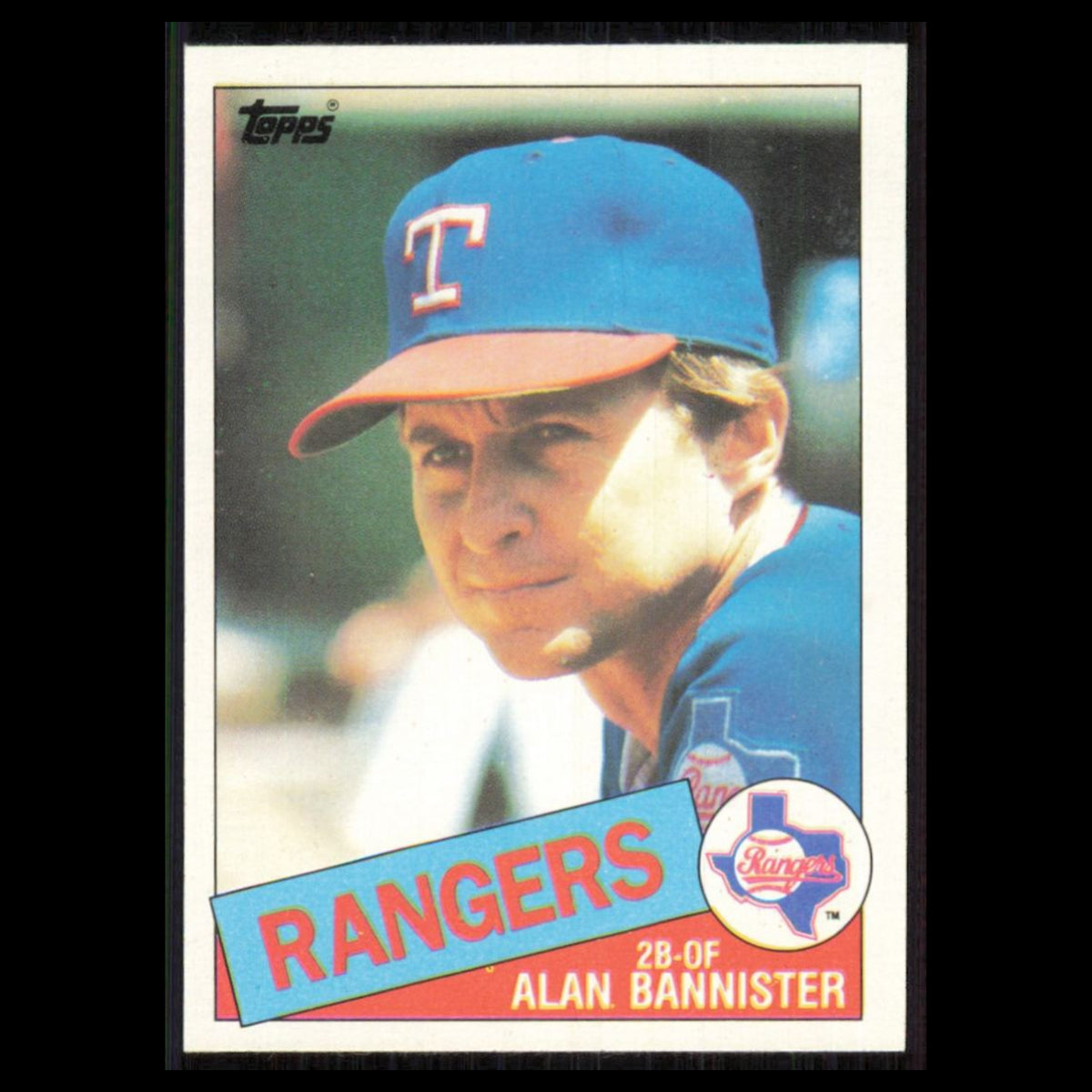 Alan Bannister #76 1985 Topps Texas Rangers Baseball Card MLB NM