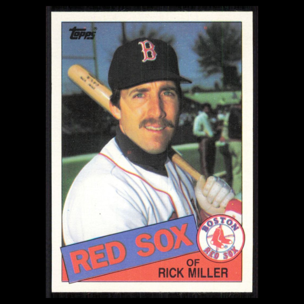 Rick Miller #502 1985 Topps Boston Red Sox Baseball Card MLB NM