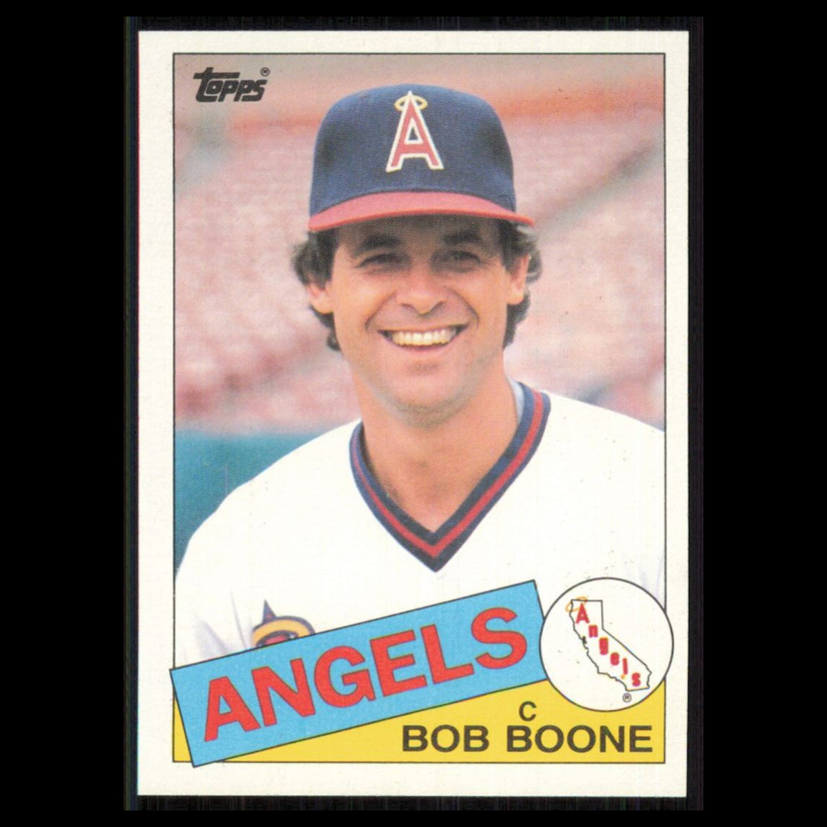 Bob Boone #348 1985 Topps California Angels Baseball Card MLB NM