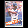 George Foster #170 1985 Topps New York Mets Baseball Card MLB NM