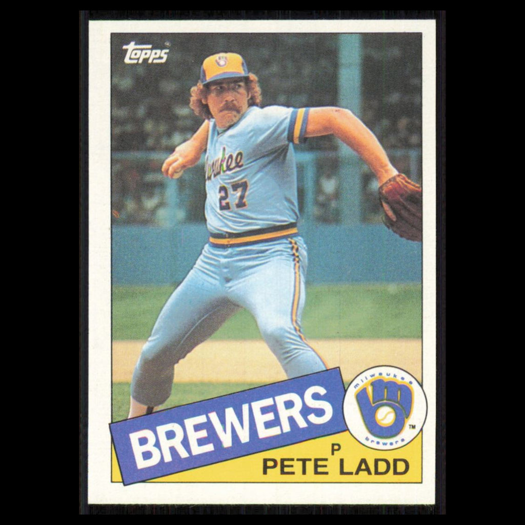 Pete Ladd #471 1985 Topps Milwaukee Brewers Baseball Card MLB NM