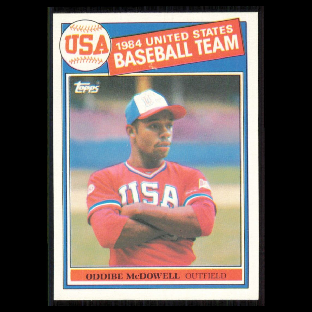 Oddibe McDowell Rookie #400 1985 Topps USA Baseball Card MLB NM