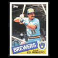 Ed Romero #498 1985 Topps Milwaukee Brewers Baseball Card MLB NM